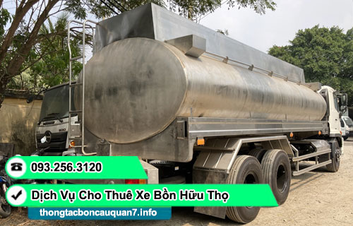 cho thuê xe bồn chở nước sinh hoạt TPHCM