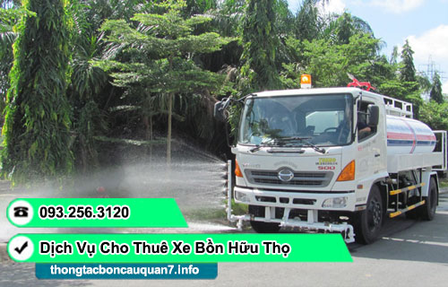 cho thuê xe bồn chở nước tưới cây TPHCM