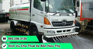 Cho thuê xe bồn tưới nước rửa đường TPHCM
