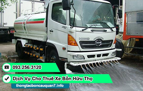 Cho thuê xe bồn tưới nước rửa đường TPHCM