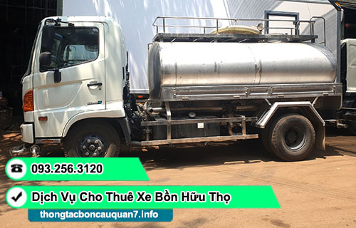 cho thuê xe bồn chở nước sạch TPHCM